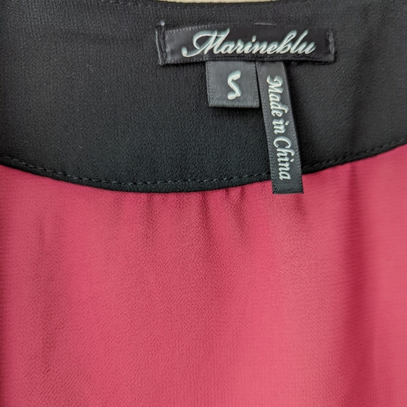 Marineblu pink elegant embroidered kimono style open cardigan size S - Picture 2 of 5